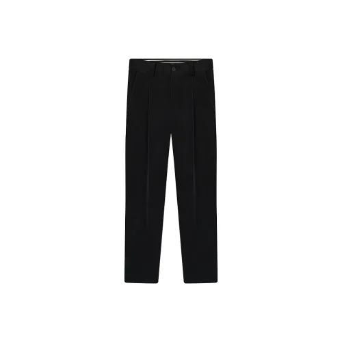 SEVEN Вельвет Хлопок Высота Увеличивающие Брюки Cutoff Повседневные Брюки Осенние и Зимние Мужские Черные