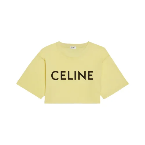 CELINE SS22 T Рубашка Женская Желтая