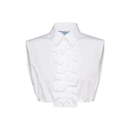 PRADA Белый Женские Короткие Топы