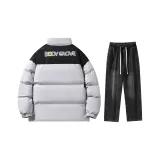 Комплект (Серый топ + Черные джинсы)