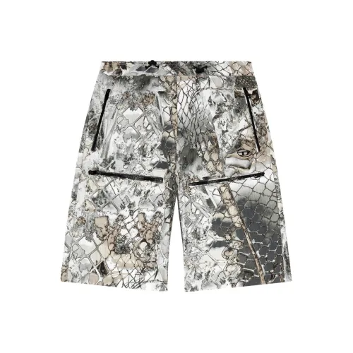 DIESEL Повседневные шорты Мужские Серые