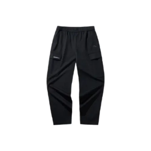 Anta Life Collection Черные Мужские Повседневные Штаны