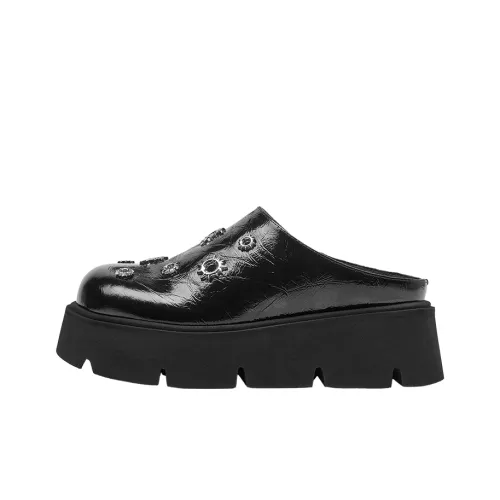 LOMOQUEEN ЭВА Череп Тихий Противоскользящие Домашние тапочки Женские Мюнхенский черный