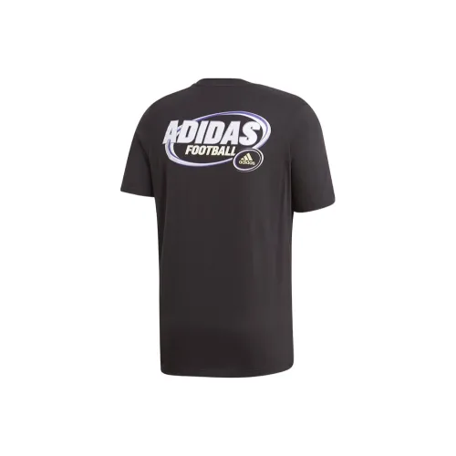 Adidas Футбол Джерси Мужской Черный Серый