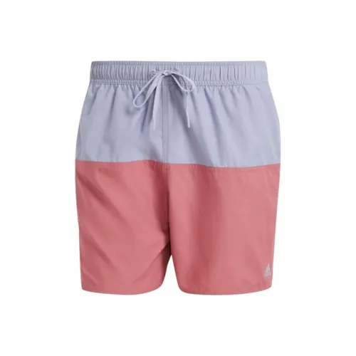 Adidas COLORBLOCK CLX Плавание Шорты Короткие Плавательные Шорты Мужские Серебристо-фиолетовый Used Темно-красный