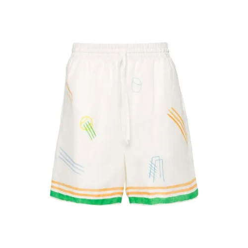 CASABLANCA SS24 Повседневные шорты Мужские Белые