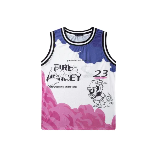 FireMonkey Белый Унисекс Баскетбольная Джерси