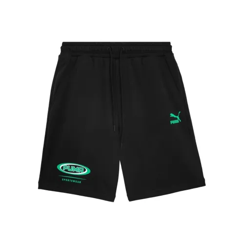 PUMA Черные Унисекс Повседневные шорты
