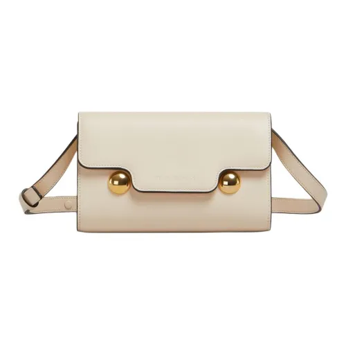 MARNI Trunkaroo Коровья кожа Сумка через плечо Женская Белая