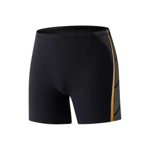 ANTA Плавательные шорты Мужские Черный Золото