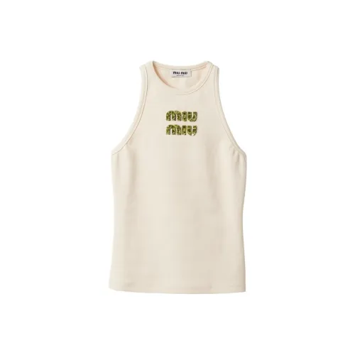 MIU MIU SS24 Майка Женская Натуральная