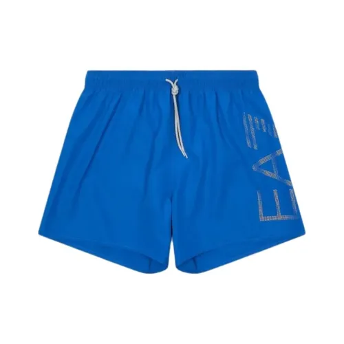 EMPORIO ARMANI EA7 Пляжные шорты Мужские Синие