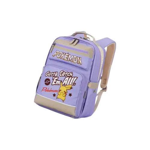 KALA·Y Pokémon Collaboration Ткань Студенческая Сумка Унисекс Лаванда Темно-синий Плющево-зеленый Розово-вишневый Черный Золотой