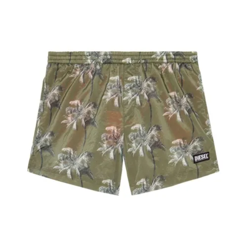 DIESEL Плавательные шорты Унисекс Армейский зеленый