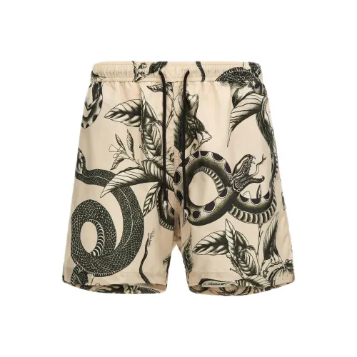 Roberto Cavalli SS24 Пляжные шорты Мужские Бежевые