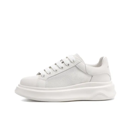 15 MINS Низкие кроссовки для скейтбординга Женские Белые