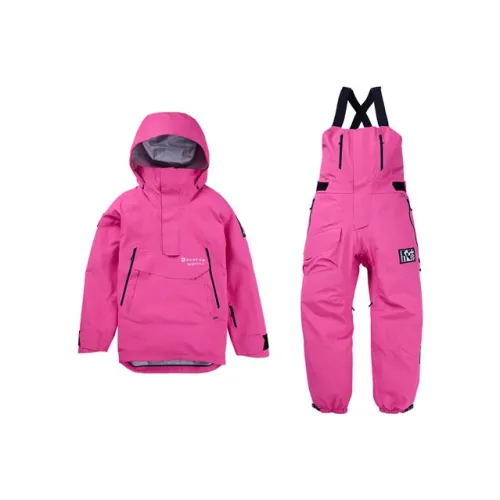 BURTON 23 24 Зимний сезон DAYBEACON 3L PERTEX Ткань Ски Костюм Комплект Унисекс Розовый Красный