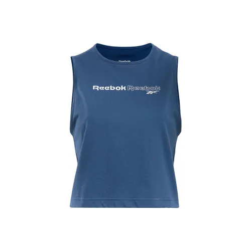 Reebok Майка Женская Университетский Синий