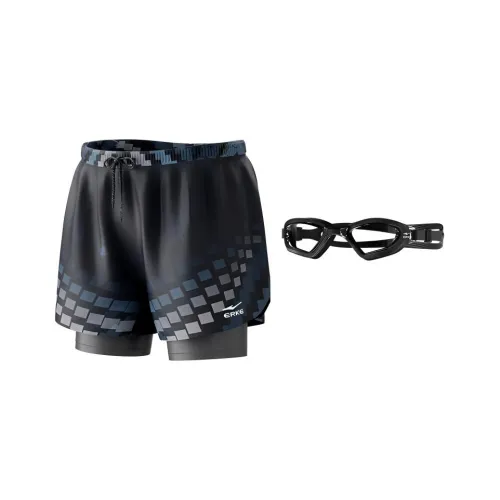 Erke Плавательные шорты Мужской 2-штучный комплект Черный