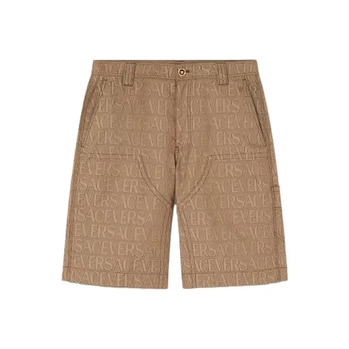 VERSACE Повседневные шорты Мужские Коричневые