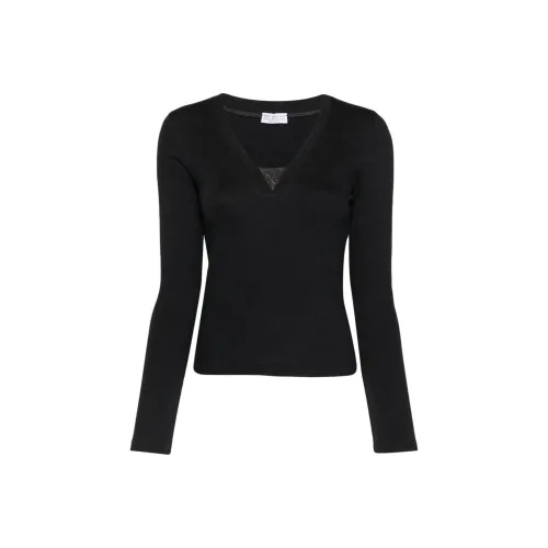 Brunello Cucinelli Темно-серые Женские Рубашки T
