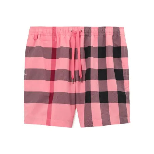 Burberry FW23 Пляжные шорты Мужские Конфетно-розовые