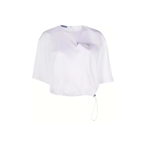 PRADA Белый Женские Короткие Топы