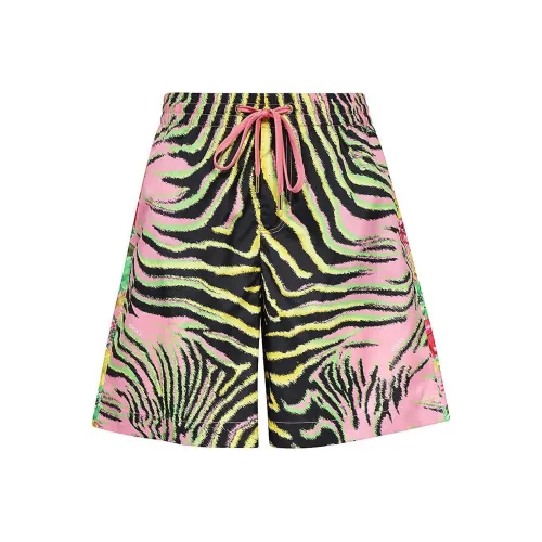 VERSACE Розовые/Зеленые Мужские Повседневные Шорты