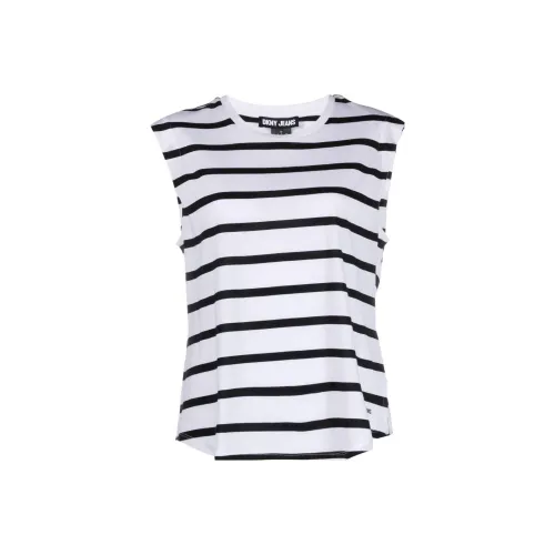 DKNY Белый черный Женские майки