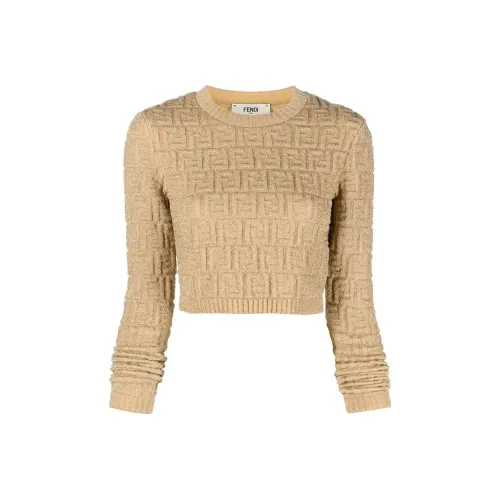 FENDI SS22 Свитер Женский Золотой