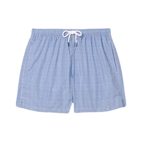 FEDELI Пляжные шорты Мужские Средне-синие