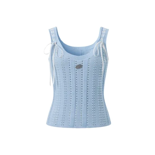 Three Quarters Майка Женская Синяя