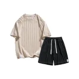 Комплект (абрикосовый топ+черные брюки)