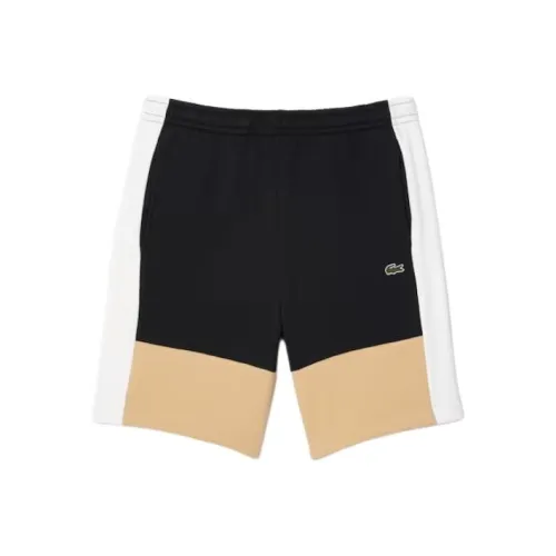 LACOSTE Повседневные шорты Мужские Черный Бежевый