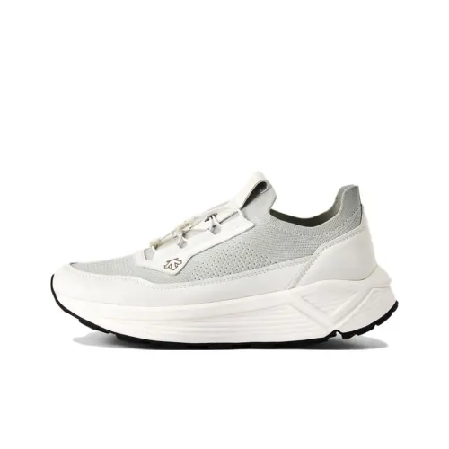 DESCENTE Dualis Slip-resistant Abrasion-resistant Low Top Casual Shoes Men's White DESCENTE Dualis Противоскользящий Устойчивый к истиранию Низкий Топ Повседневная Обувь Мужская Белый