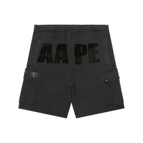 AAPE Черные BKX Мужские Повседневные Шорты