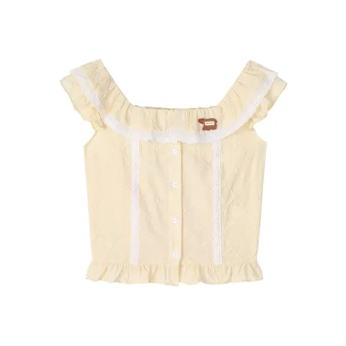 INEED I.T Sweet Dreamland Series Желтые Женские Майки