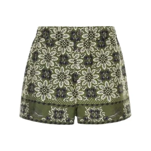 ETRO Зеленые Мужские Повседневные Шорты