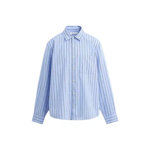 ZARA Небесно-голубой Мужские Рубашки