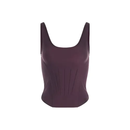 Mugler Бургундский Женские Майки