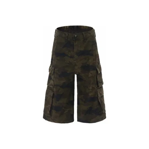 Белый медведь Джинсовые шорты Унисекс Камуфляж