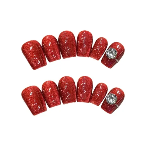 YUNYUEQIAO Красный Кошачий глаз Два WAY Wear Best Selling Однотонный Минималистский стиль Ambiance 15mm Короткий LADDER