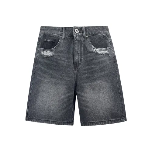 FAR BACK Джинсовые шорты Унисекс Черный