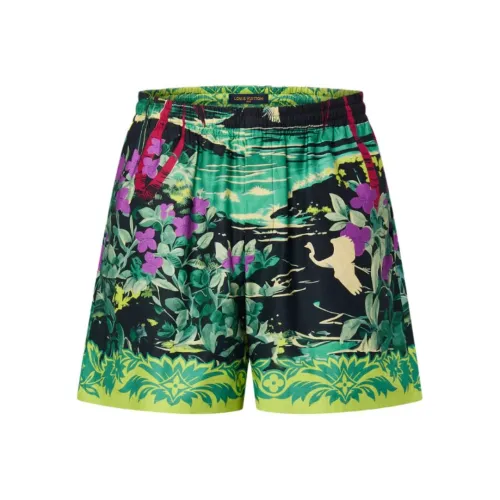 LOUIS VUITTON FW24 Повседневные шорты Мужские Зеленые