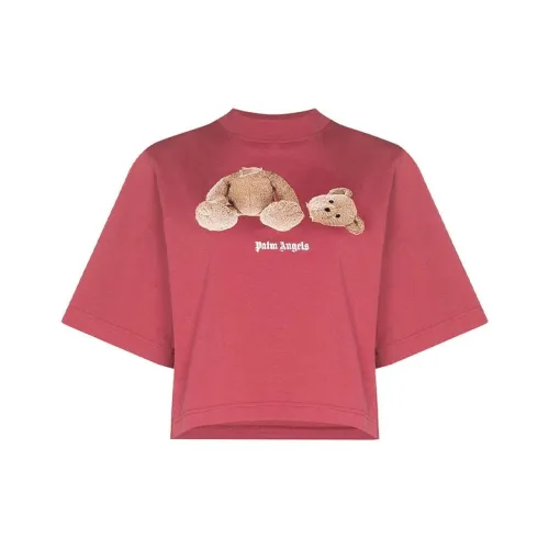 PALM ANGELS Красный Женские Короткие Топы