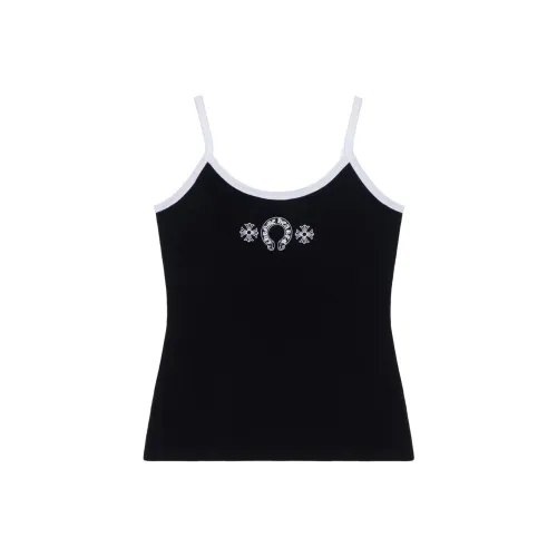 Chrome Hearts Черные Женские Майки