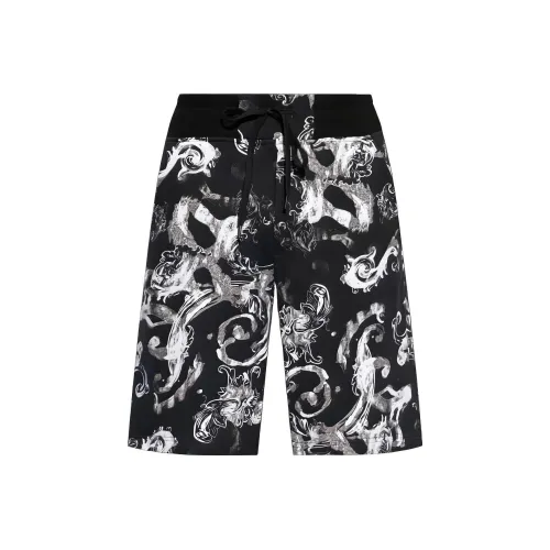 VERSACE JEANS Повседневные шорты Мужские Черные
