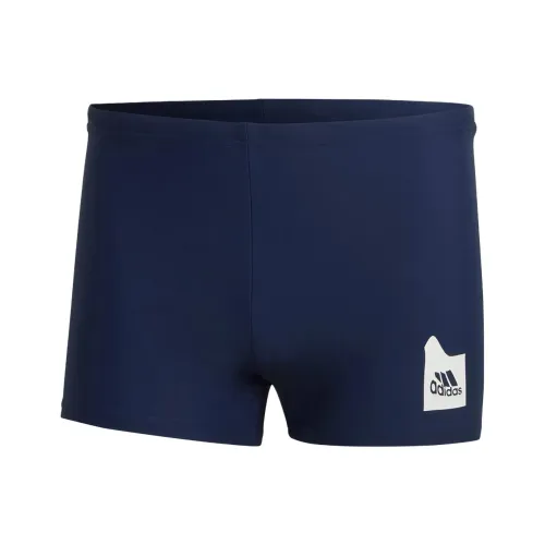Adidas Solid Swim Boxers Swim Trunks Men's Marine Blue