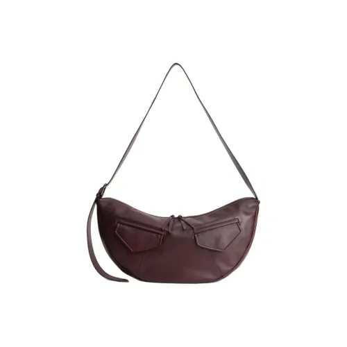 ZARA Sheepskin Сумка через плечо Унисекс Темно-красный Цвет