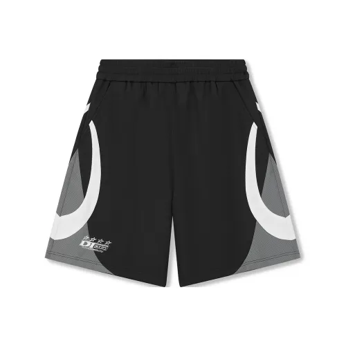 DICETINY Повседневные шорты Унисекс Черный